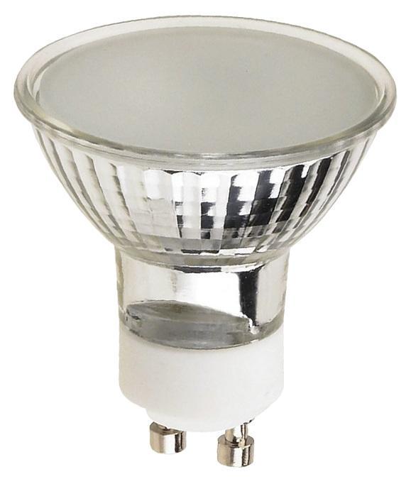 50w Mr16 Halogen Flood Frost Lens Gu10 Base, 120 Volt, Card : A1gjc 